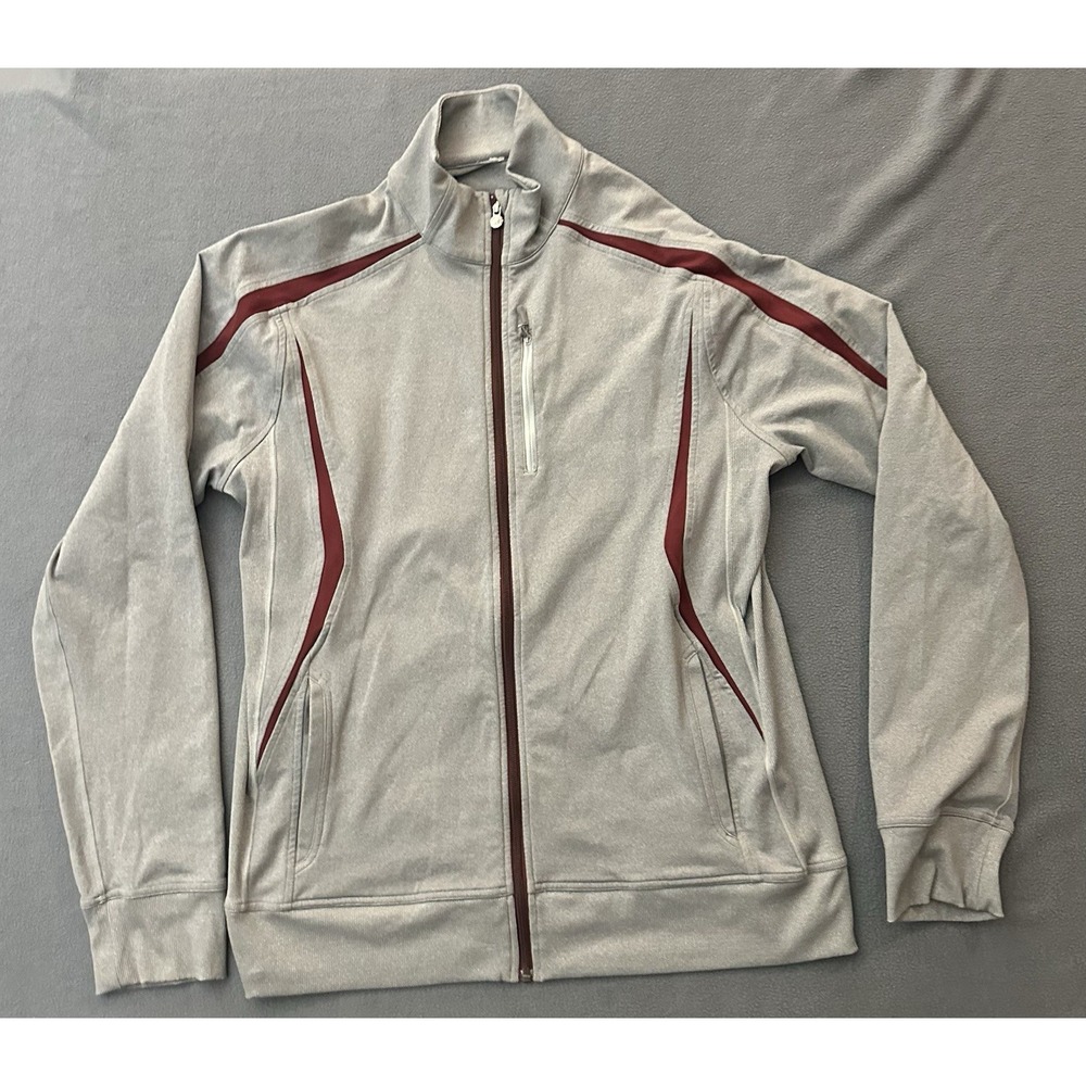 Lululemon Long Sleeve Full Zip Smash Jacket Mens Size XL Gray Pockets Full Zip